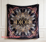 Dior Luxury Mandala Scarf Pattern Art Flannel Throw Blanket Sofa Cover Blanket D416